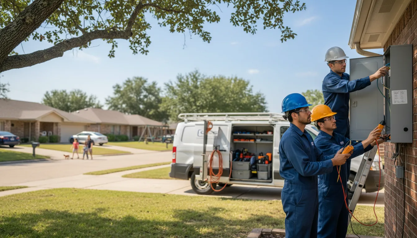 Certified electrician providing emergency electrical services in Duke, OK